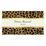 Stylish Jaguar Print Business Card