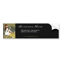 Stylish Lady Bumper Sticker