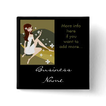 Stylish Lady - Customizable Button by mrssocolov2 Stylish Lady - Customizable Button