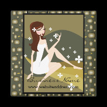Stylish Lady Customizable Magnet