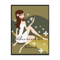 Stylish Lady - Customizable Postcards by mrssocolov2 Stylish Lady - Customizable Postcards