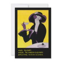 STYLISH LADY INVITATION ~ EZ TO CUSTOMIZE