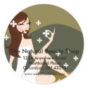 Stylish Lady - Return Address Labels stickers