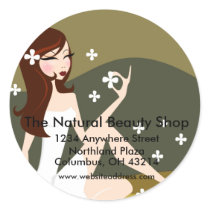Stylish Lady - Return Address Labels stickers by mrssocolov2 Stylish Lady - Return Address Labels stickers