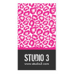 Stylish Leopard Print Business Cards