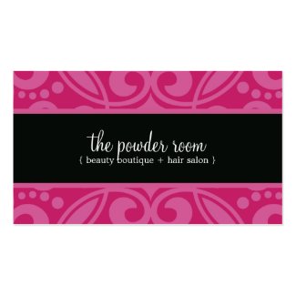 Stylish Makeup Boutique Business Card profilecard