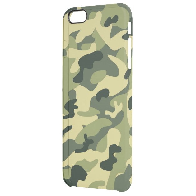 Stylish Manly Camouflage Camo Military Pattern Uncommon Clearlyâ„¢ Deflector iPhone 6 Plus Case