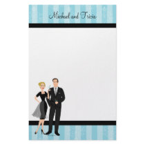 Stylish Martini Couple stationery