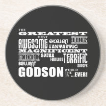 Stylish Modern & Fun Godsons : Greatest Godson Beverage Coaster