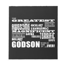 Stylish Modern & Fun Godsons : Greatest Godson Notepads