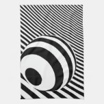 Stylish modern striped 3d ripple design towel