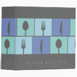 Stylish Modern Vector Cooking Recipe Organizer Binders