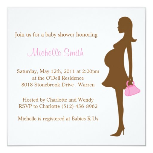 stylish mom to be; baby shower invitation Zazzle