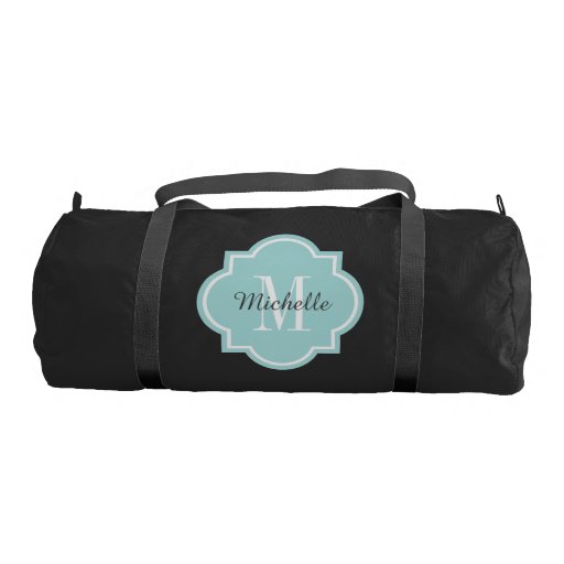 Stylish monogrammed duffle bag for women and girls | Zazzle