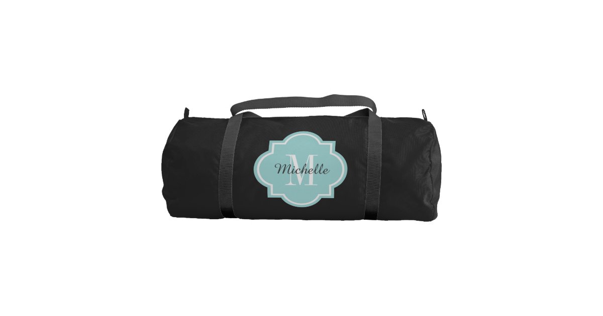 Stylish monogrammed duffle bag for women and girls | Zazzle