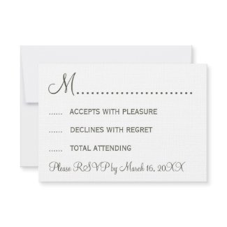 Stylish Mustache and Lips RSVP invitation