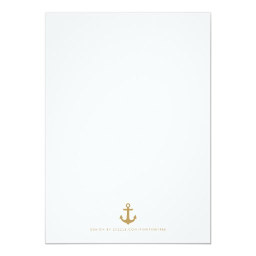 Stylish Nautical Bridal Shower Invitation