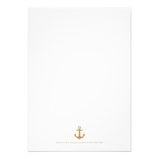 Stylish Nautical Rehearsal Dinner Invitation