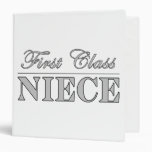 Stylish Nieces Gifts First Class Niece 3 Ring Binder