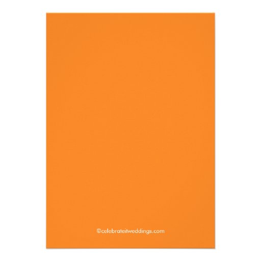 Stylish Orange Leaf Fall Bridal Shower Invite