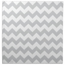 Stylish pale gray zig zags zigzag chevron pattern cloth napkin