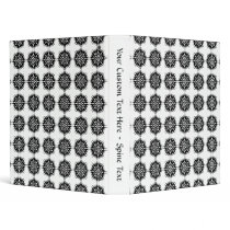 Stylish Pattern. Black and White. Vinyl Binder