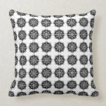 Stylish Pattern. Black and White. Pillow