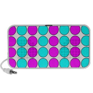 Stylish Patterns for Her : Pink & Cyan Polka Dots doodle