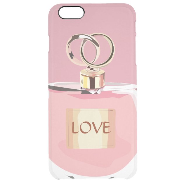 Stylish Perfume Bottle Unique Girly Pink and Gold Uncommon Clearlyâ„¢ Deflector iPhone 6 Plus Case-0
