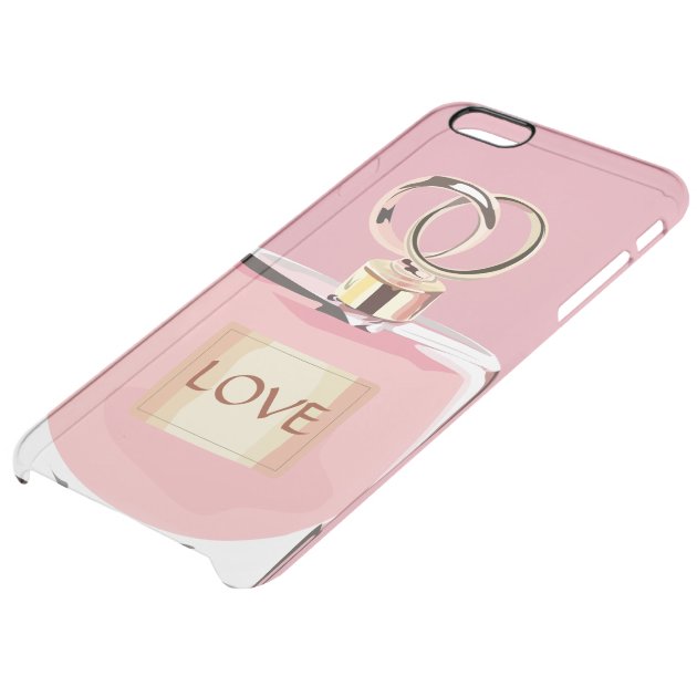 Stylish Perfume Bottle Unique Girly Pink and Gold Uncommon Clearlyâ„¢ Deflector iPhone 6 Plus Case-4