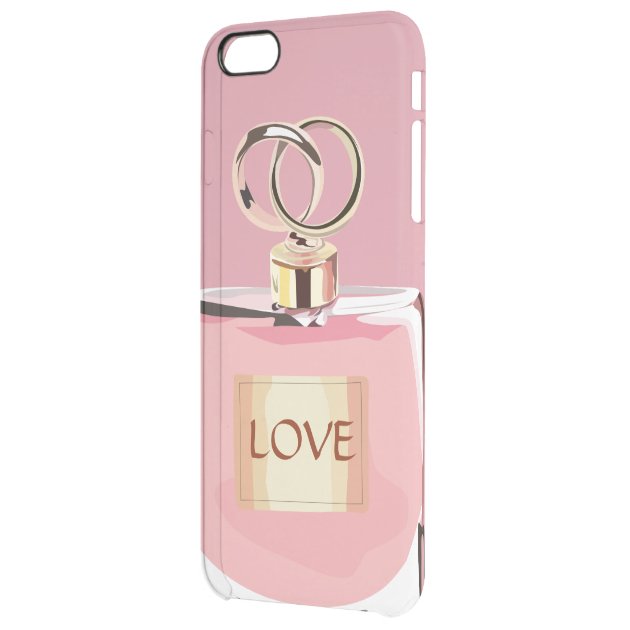 Stylish Perfume Bottle Unique Girly Pink and Gold Uncommon Clearlyâ„¢ Deflector iPhone 6 Plus Case-1