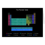 Stylish Periodic Table - Blue & Black Greeting Card Stylish Periodic Table - Blue & Black Greeting Card