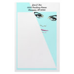 Stylish Personal Stationery Geometric Woman Lady