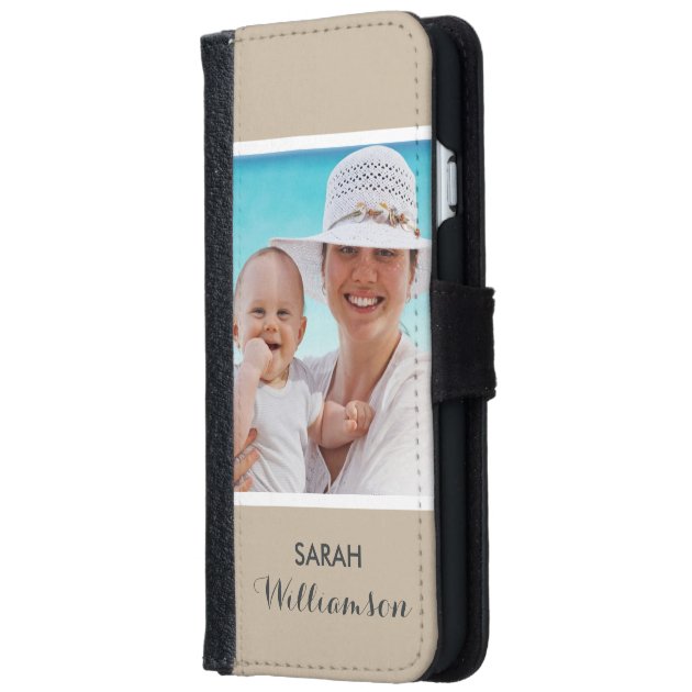 Stylish Personalized Photo - Easy Custom Your Own iPhone 6 Wallet Case