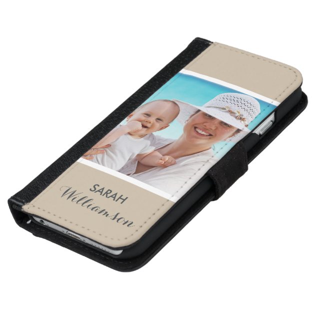 Stylish Personalized Photo - Easy Custom Your Own iPhone 6 Wallet Case-5