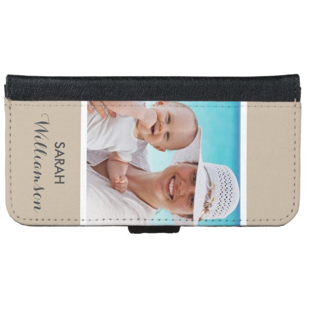 Stylish Personalized Photo - Easy Custom Your Own iPhone 6 Wallet Case-4