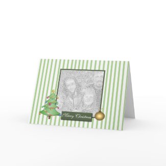 Stylish Photo Christmas Card card