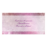 Stylish Pink and Purple Designer Photo Card