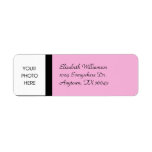 Rose élégant labels