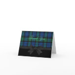 Stylish Plaid Thank You Card