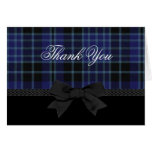 Stylish Plaid Thank You Card