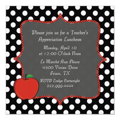 teacher appreciation invitation