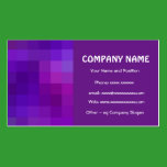 Stylish Purple and Dark Blue Business Card business cards