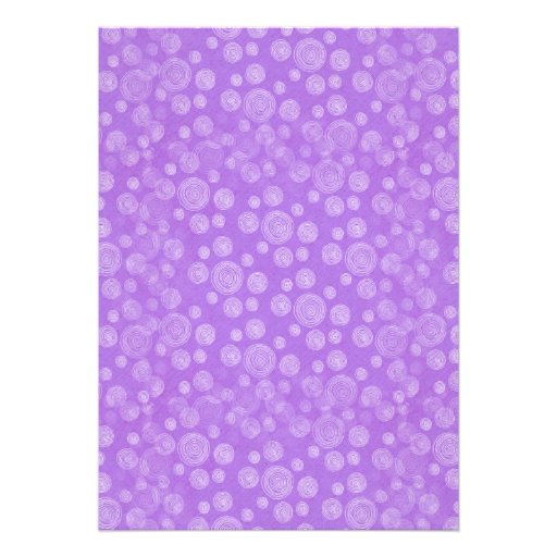 Stylish Purple Heart Bridal Shower Invitation