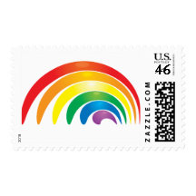 Stylish Rainbow Postage Stamps
