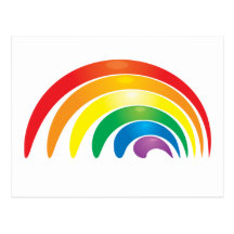 Stylish Rainbow Postcard