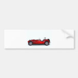 stylish red car bumper sticker