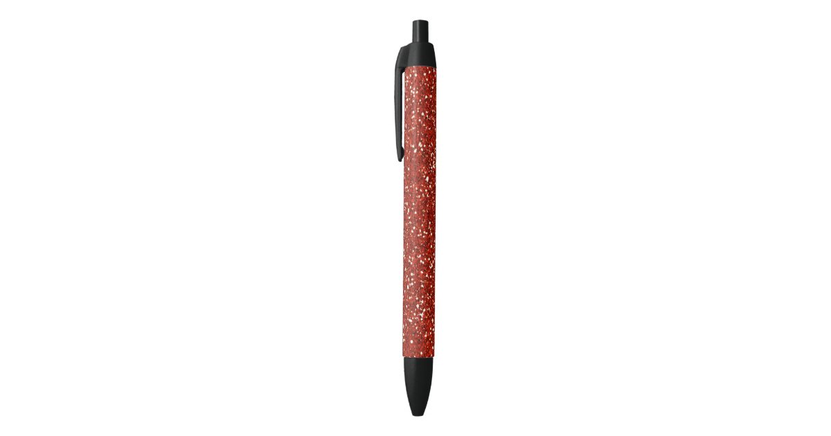 Red glitter pen clearance