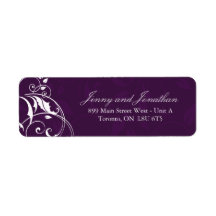 Stylish Return Address Labels | RSVP
