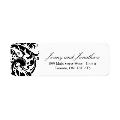 Stylish RSVP Address Labels